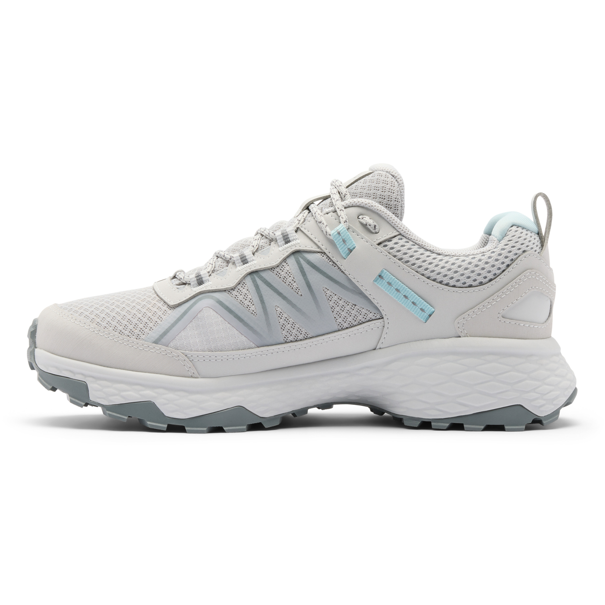Columbia Women's Peakfreak Rush Outdry Waterproof Trail Shoes (Grey Ice/Marine Light)