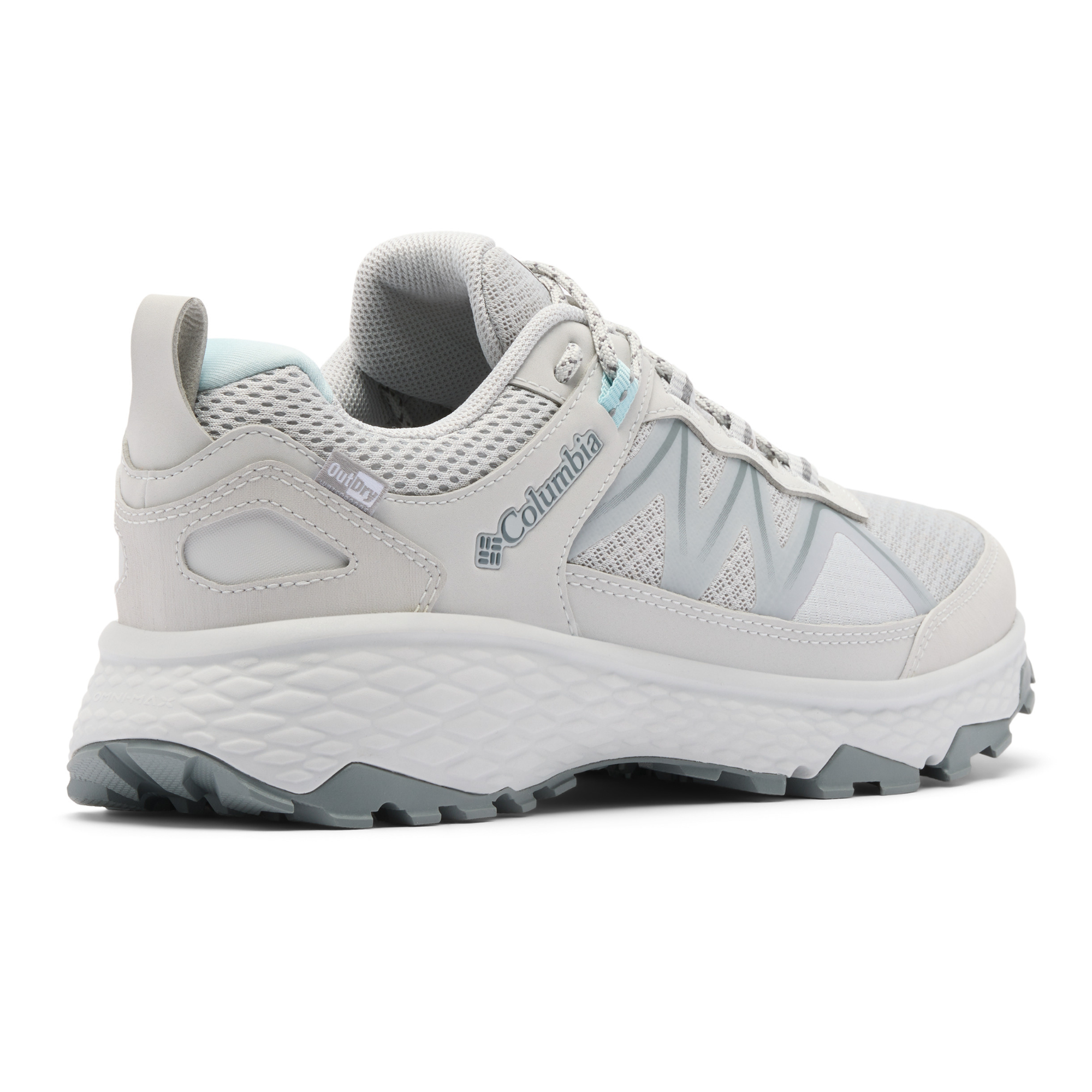 Columbia Women's Peakfreak Rush Outdry Waterproof Trail Shoes (Grey Ice/Marine Light)