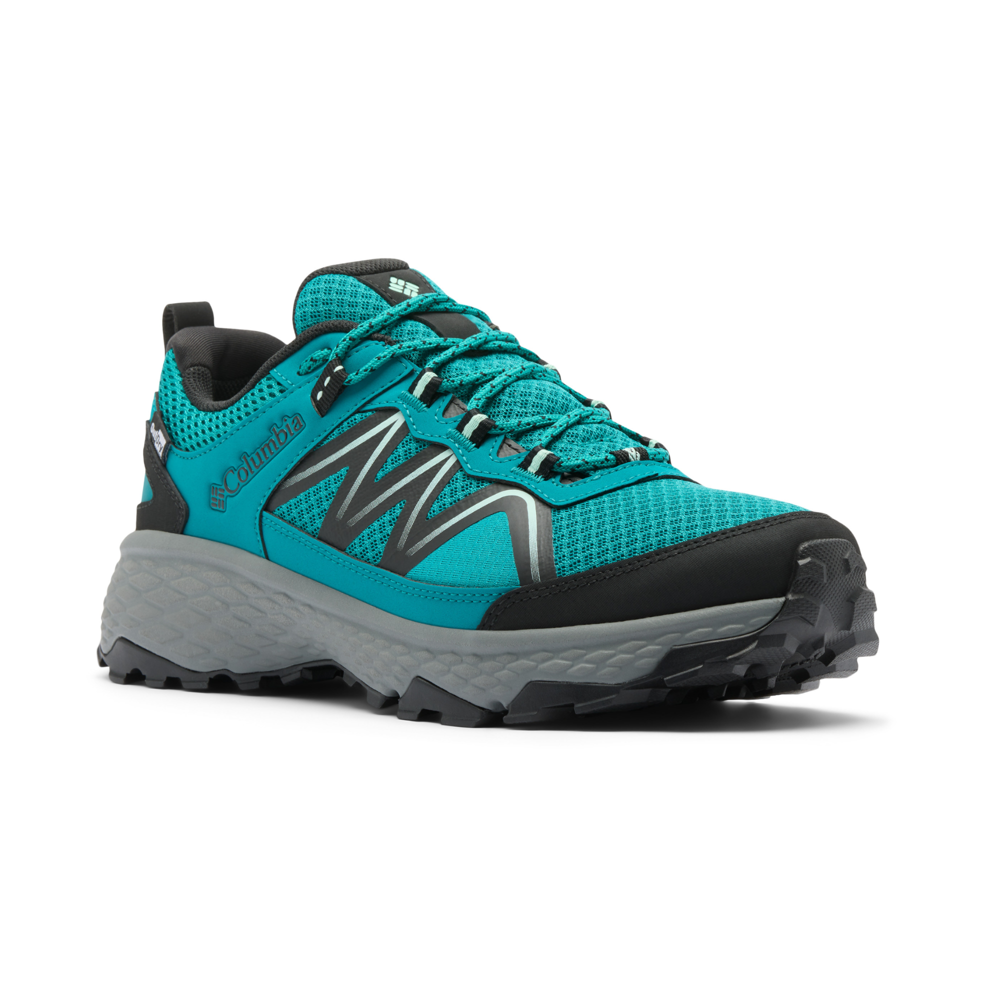 Columbia Women's Peakfreak Rush Outdry Waterproof Trail Shoes (Teal Chloride/Sea Ice)
