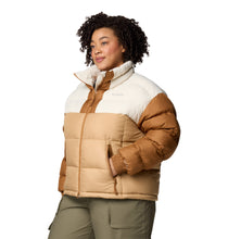 Load image into Gallery viewer, Columbia Women&#39;s Pike Lake II Cropped Insulated Jacket (Canoe/Chalk/Camel Brown)
