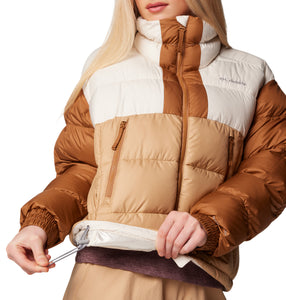 Columbia Women's Pike Lake II Cropped Insulated Jacket (Canoe/Chalk/Camel Brown)