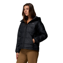 Load image into Gallery viewer, Columbia Women&#39;s Pike Lake III Hooded Insulated Jacket (Black)
