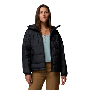 Columbia Women's Pike Lake III Hooded Insulated Jacket (Black)
