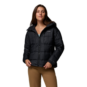 Columbia Women's Pike Lake III Hooded Insulated Jacket (Black)