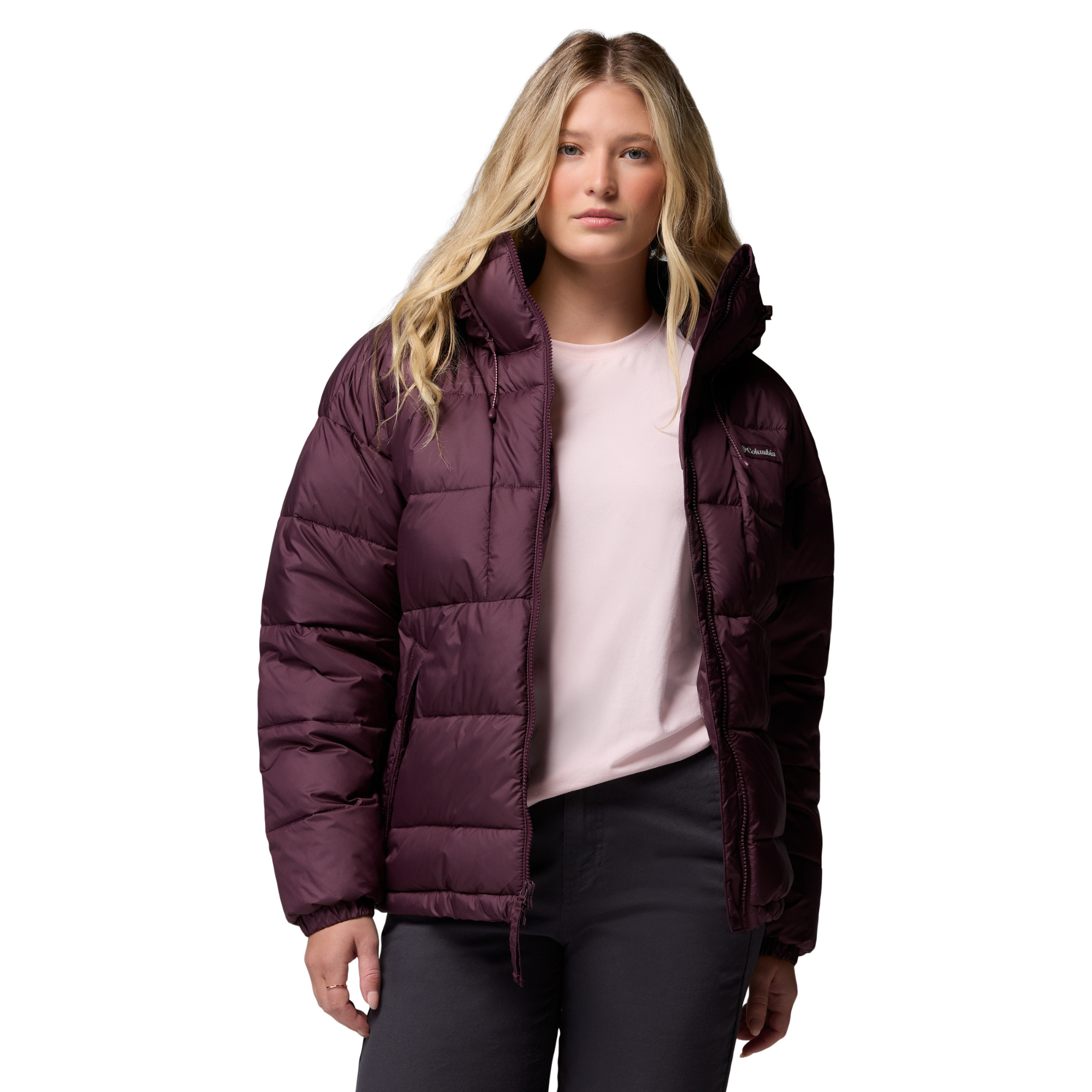 Columbia Women's Pike Lake III Hooded Insulated Jacket Moonvista 607 2133563