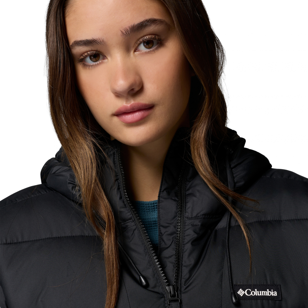 Columbia Women's Pike Lake III Long Hooded Insulated Parka (Black)