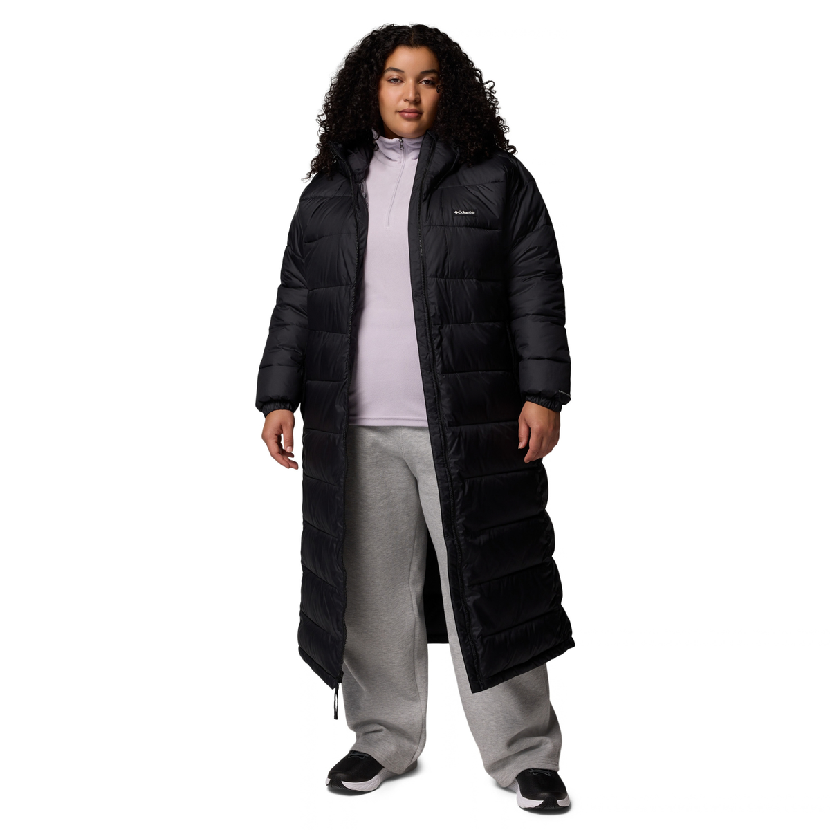 Columbia Women's Pike Lake III Long Hooded Insulated Parka (Black)