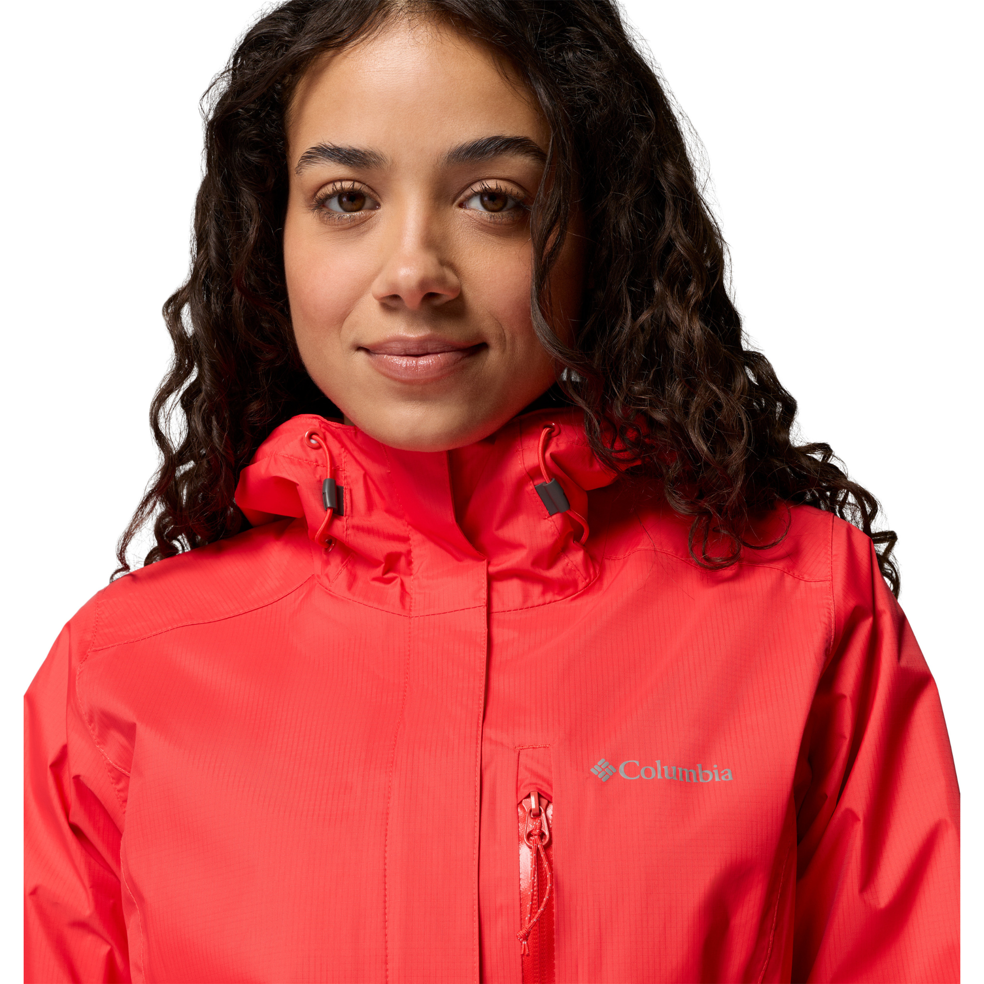 Columbia Women's Pouring Adventure III Waterproof Jacket (Poppy Red)