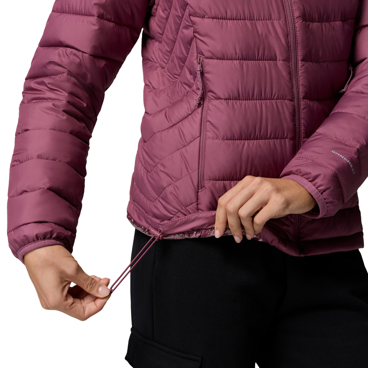 Columbia Women's Powder Lite II Hooded Insulated Jacket Antique Mauve 551 2089391