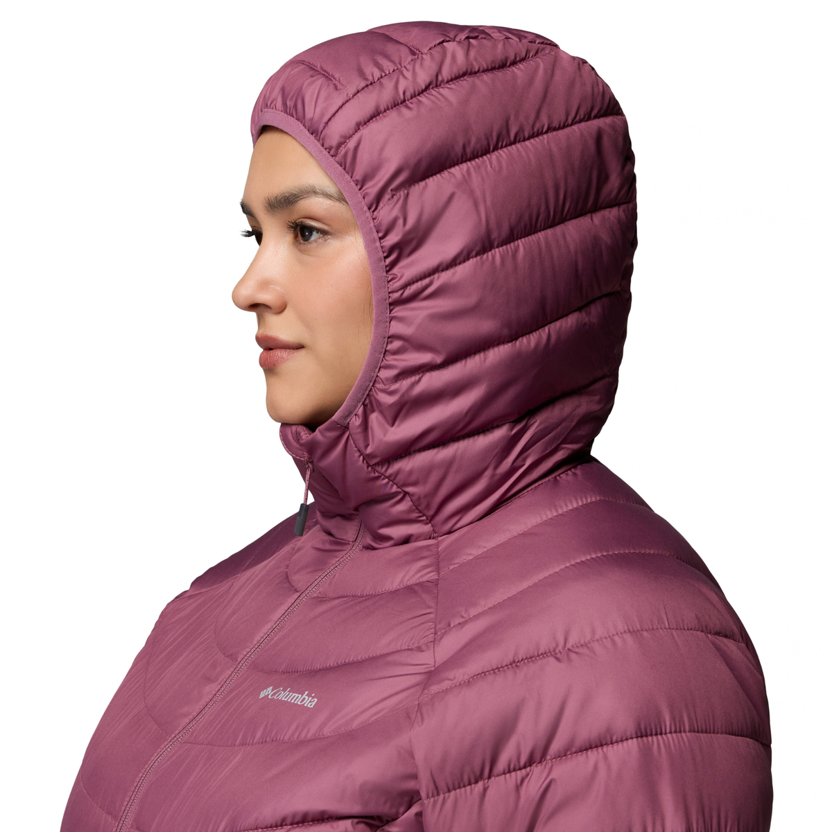 Columbia Women's Powder Lite II Hooded Insulated Jacket Antique Mauve 551 2089391