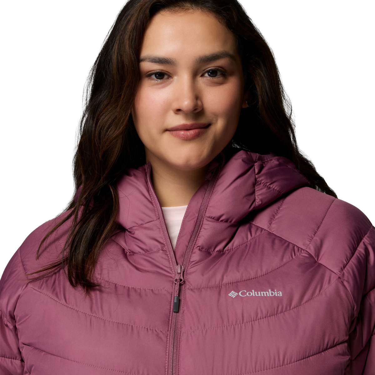 Columbia Women's Powder Lite II Hooded Insulated Jacket Antique Mauve 551 2089391