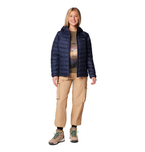 Columbia Women's Powder Lite II Hooded Insulated Jacket (Collegiate Navy)