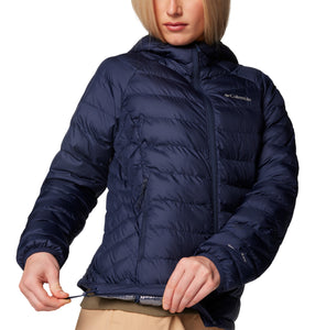 Columbia Women's Powder Lite II Hooded Insulated Jacket (Collegiate Navy)