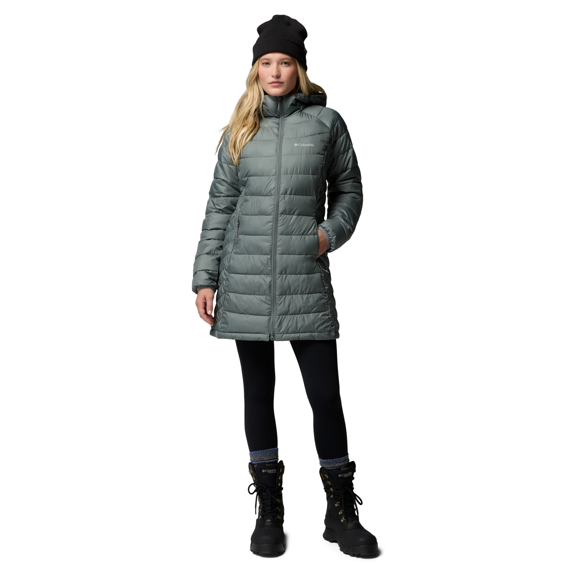 Columbia Women's Powder Lite II Mid Insulated Parka Sedona Sage 342 2089371