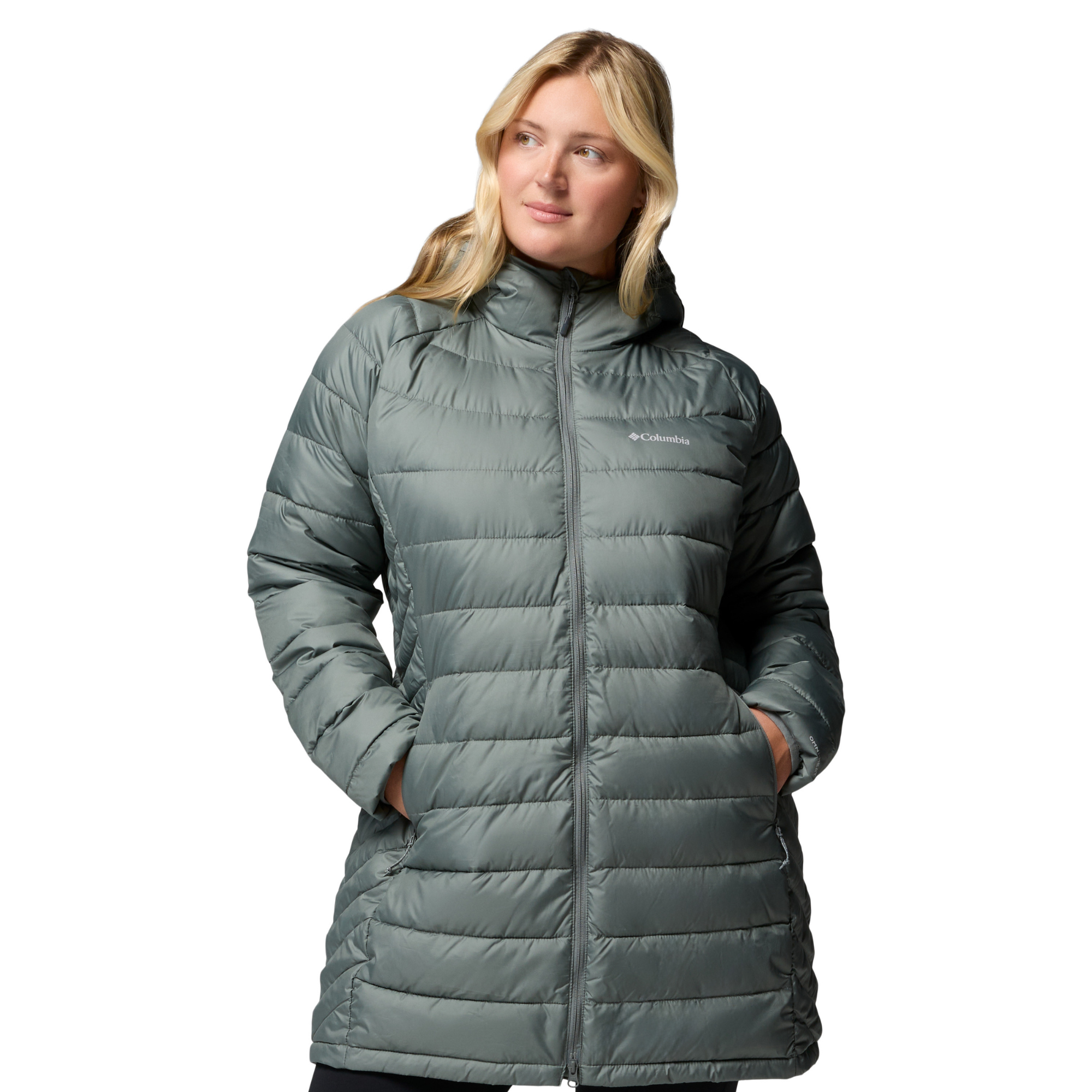 Columbia Women's Powder Lite II Mid Insulated Parka Sedona Sage 342 2089371