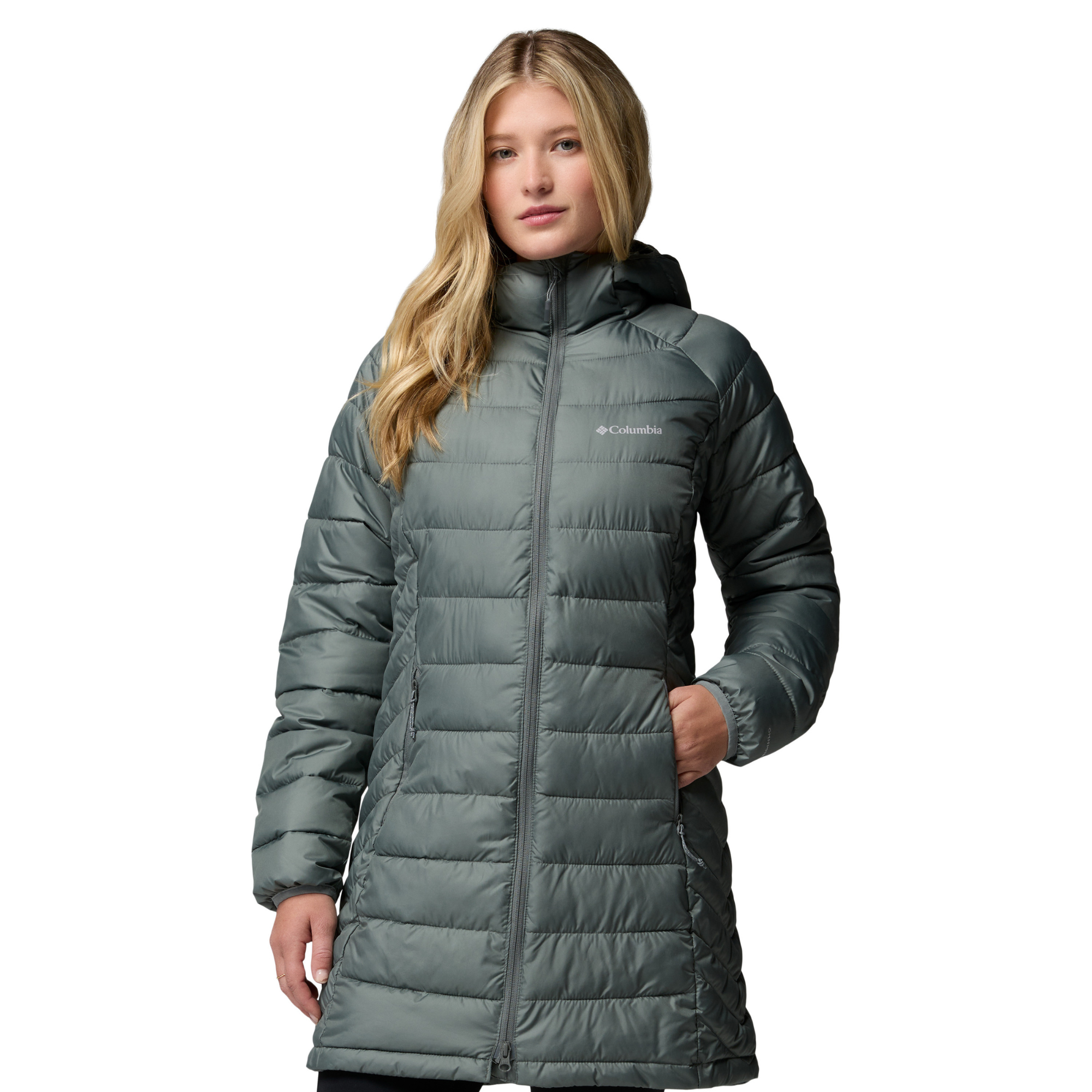 Columbia Women's Powder Lite II Mid Insulated Parka Sedona Sage 342 2089371