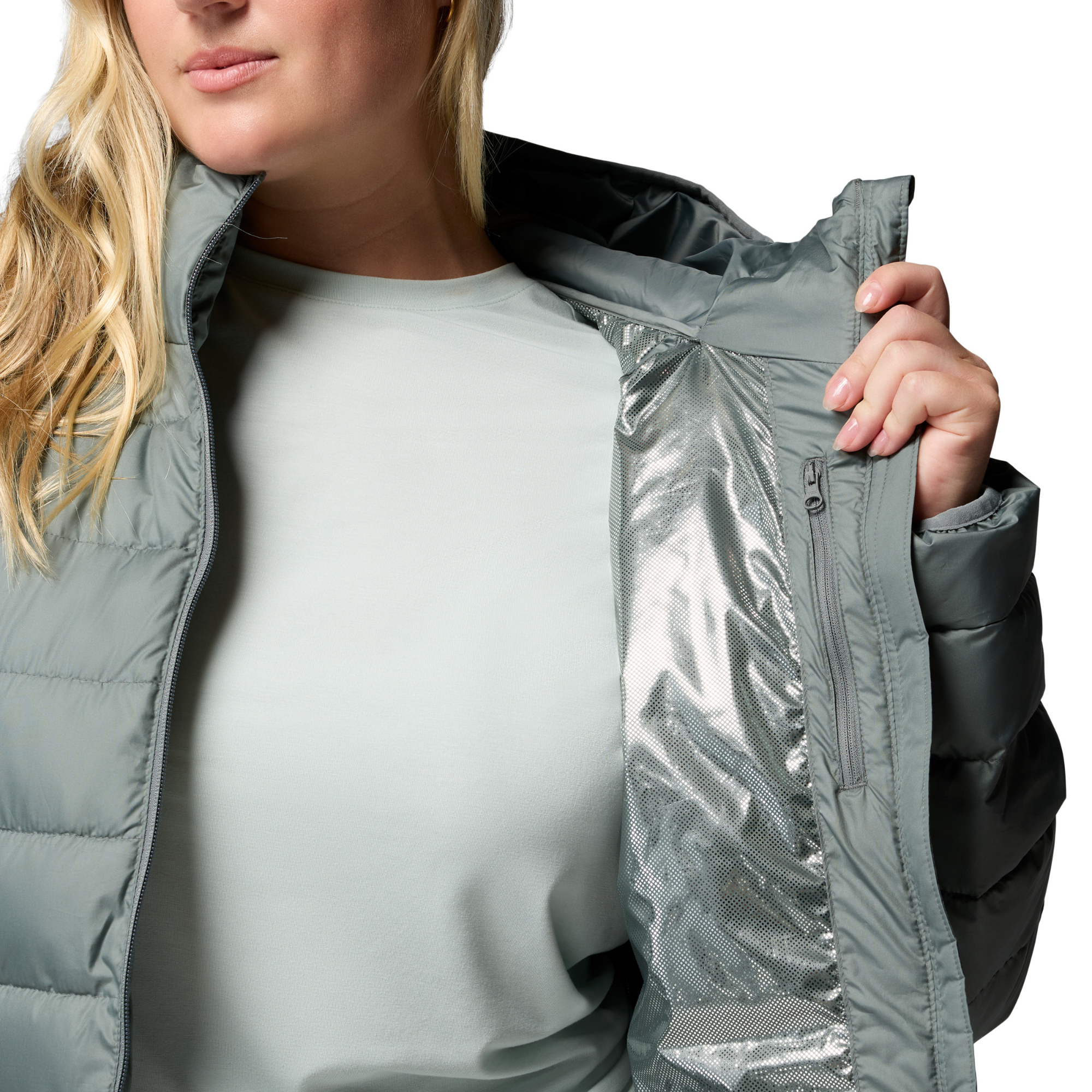 Columbia Women's Powder Lite II Mid Insulated Parka Sedona Sage 342 2089371