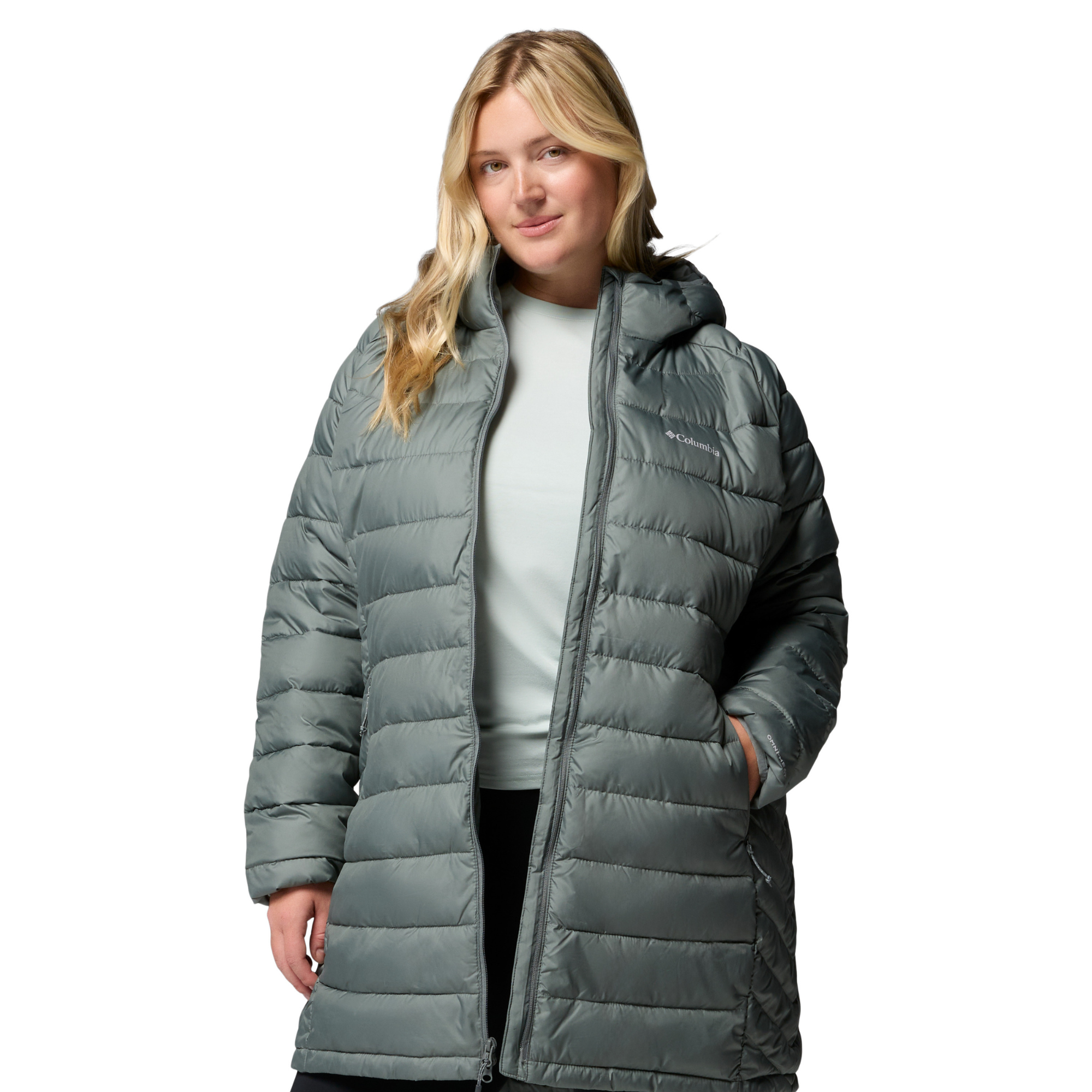 Columbia Women's Powder Lite II Mid Insulated Parka Sedona Sage 342 2089371