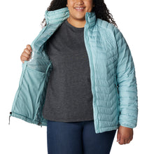 Load image into Gallery viewer, Columbia Women&#39;s Powder Lite Omni-Heat Insulated Jacket (Aqua Haze)
