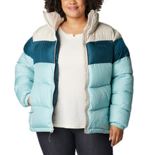 Load image into Gallery viewer, Columbia Women&#39;s Puffect Colorblock Insulated Jacket (Aqua Haze/Night Wave)

