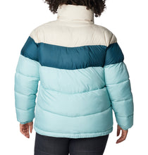 Load image into Gallery viewer, Columbia Women&#39;s Puffect Colorblock Insulated Jacket (Aqua Haze/Night Wave)
