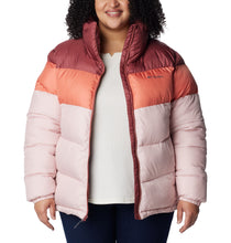 Load image into Gallery viewer, Columbia Women&#39;s Puffect Colorblock Insulated Jacket (Dusty Pink/Faded Peach)
