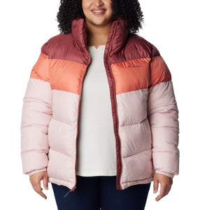 Columbia Women's Puffect Colorblock Insulated Jacket (Dusty Pink/Faded Peach)