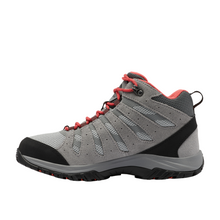 Load image into Gallery viewer, Columbia Women&#39;s Redmond III Waterproof Mid Trail Boots - WIDE FIT (Steam/Red Coral)
