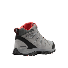 Load image into Gallery viewer, Columbia Women&#39;s Redmond III Waterproof Mid Trail Boots - WIDE FIT (Steam/Red Coral)
