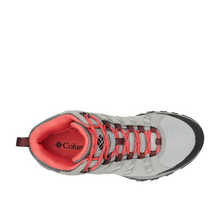 Load image into Gallery viewer, Columbia Women&#39;s Redmond III Waterproof Mid Trail Boots - WIDE FIT (Steam/Red Coral)

