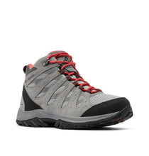 Load image into Gallery viewer, Columbia Women&#39;s Redmond III Waterproof Mid Trail Boots - WIDE FIT (Steam/Red Coral)
