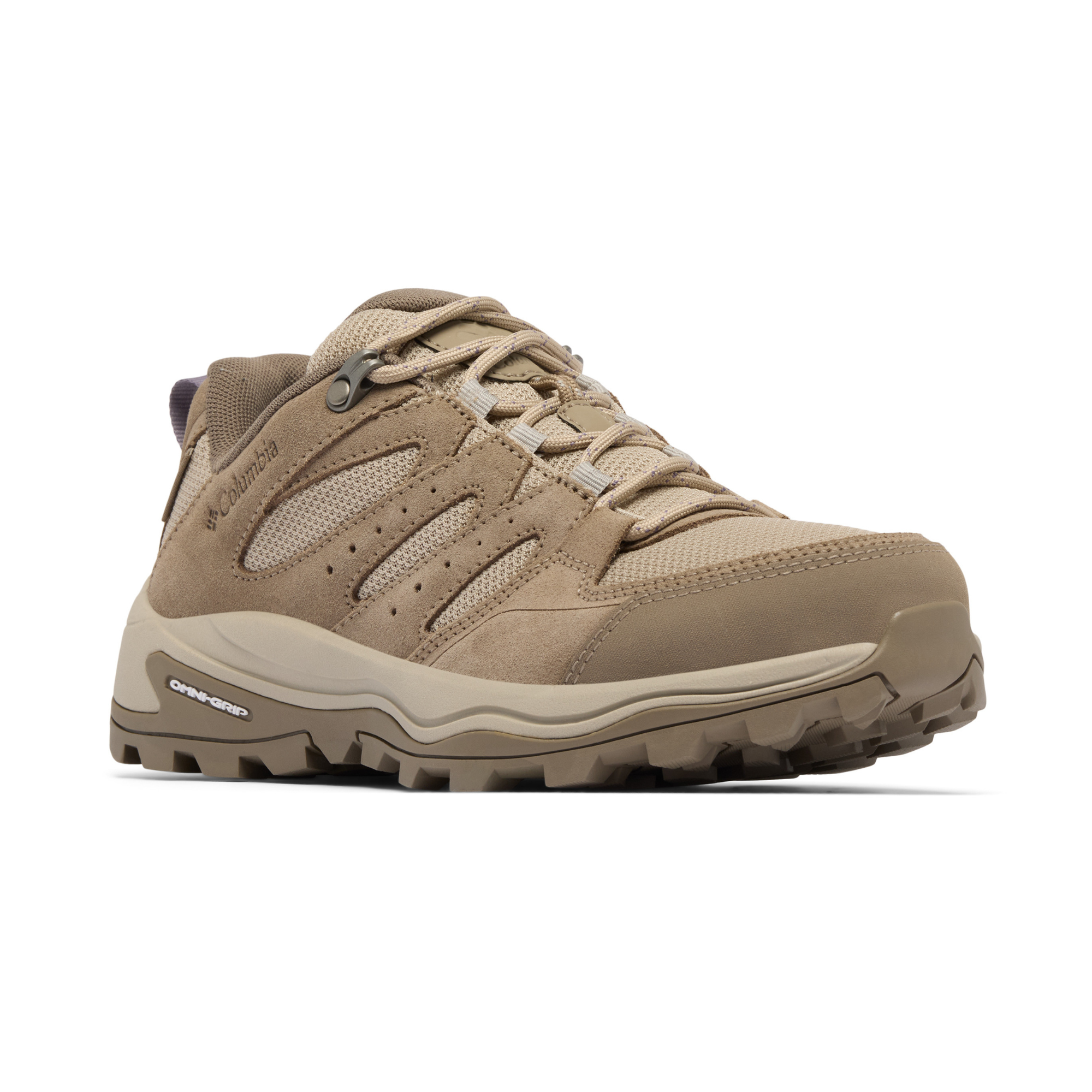 Columbia Women's Redmond IV Low Waterproof Trail Shoes (Wet Sand/Graphite Purple)