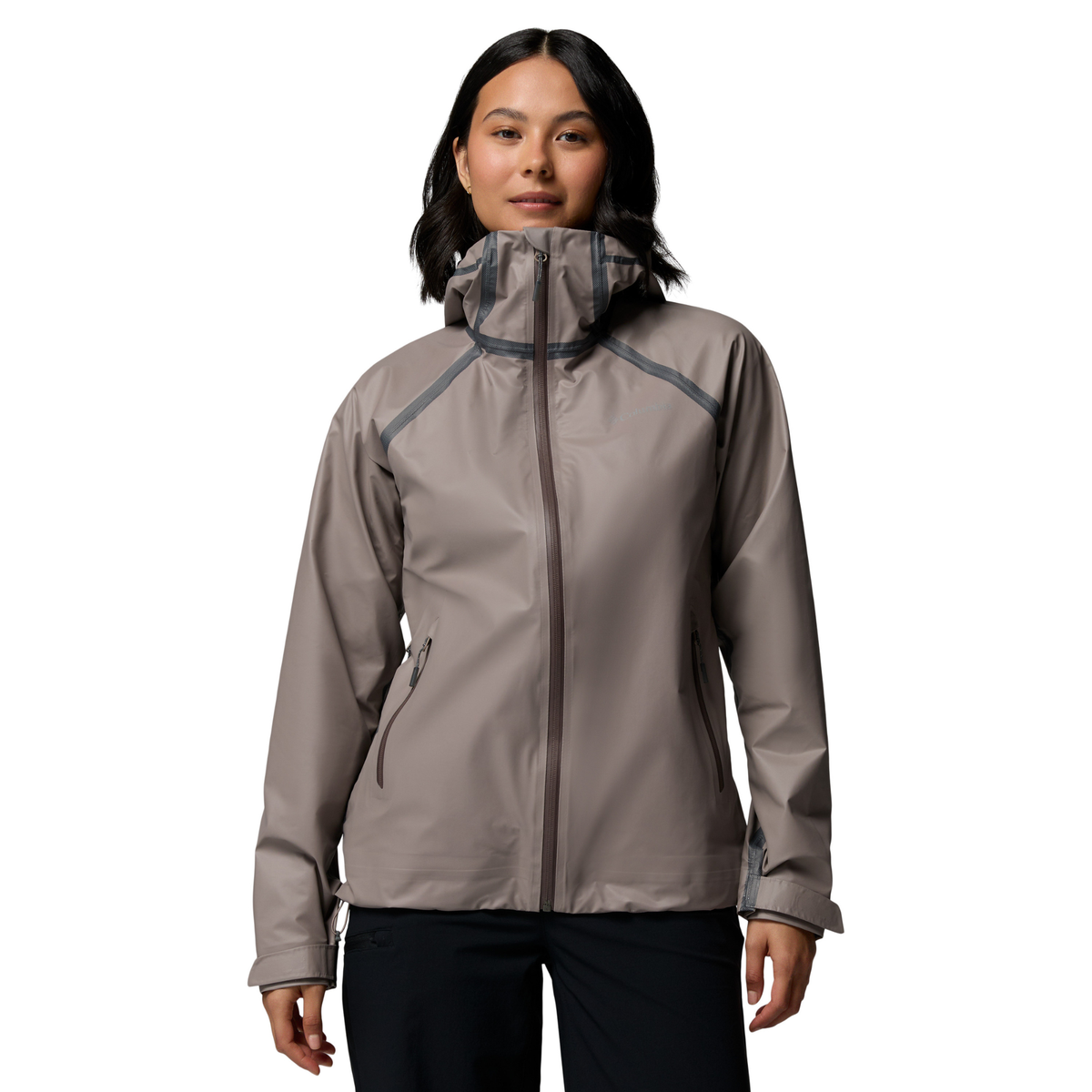 Columbia Women's Reign No Shine Outdry Extreme Waterproof Jacket (Iron)