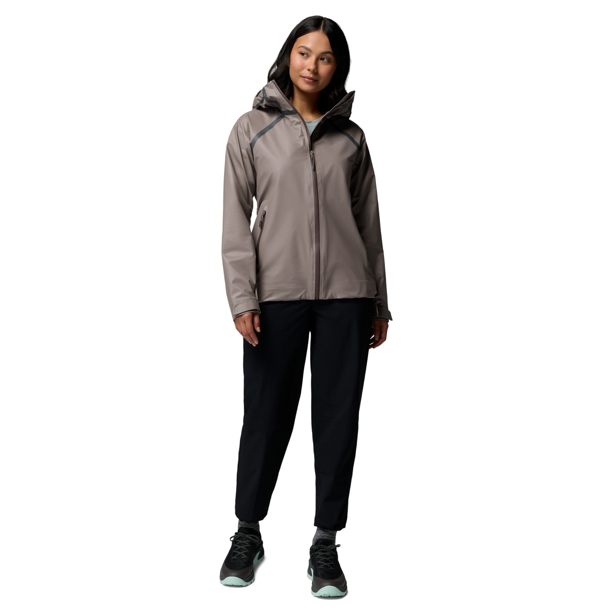 Columbia Women's Reign No Shine Outdry Extreme Waterproof Jacket (Iron)