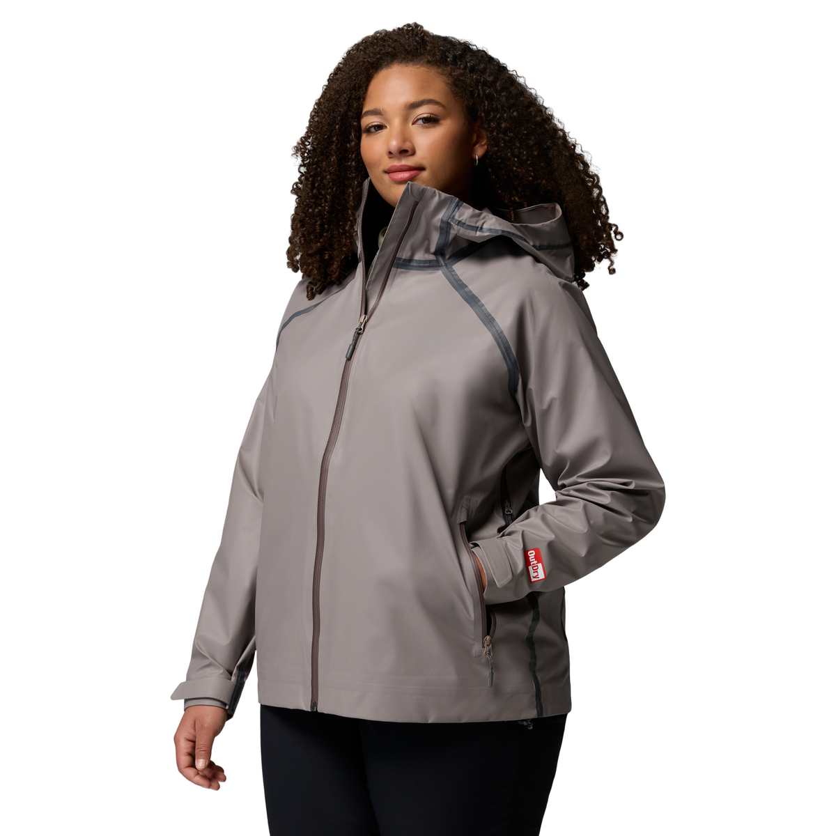 Columbia Women's Reign No Shine Outdry Extreme Waterproof Jacket (Iron)