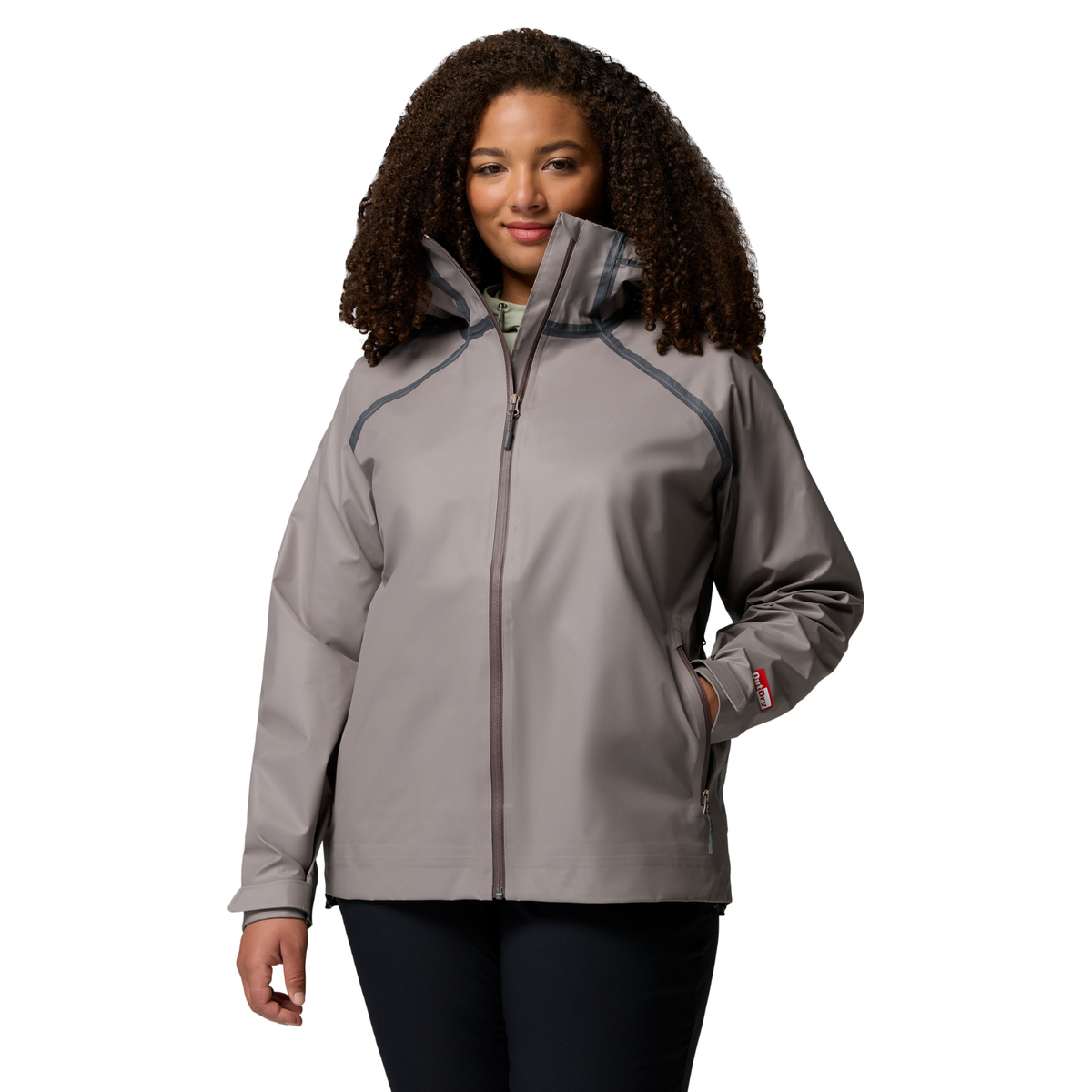 Columbia Women's Reign No Shine Outdry Extreme Waterproof Jacket (Iron)