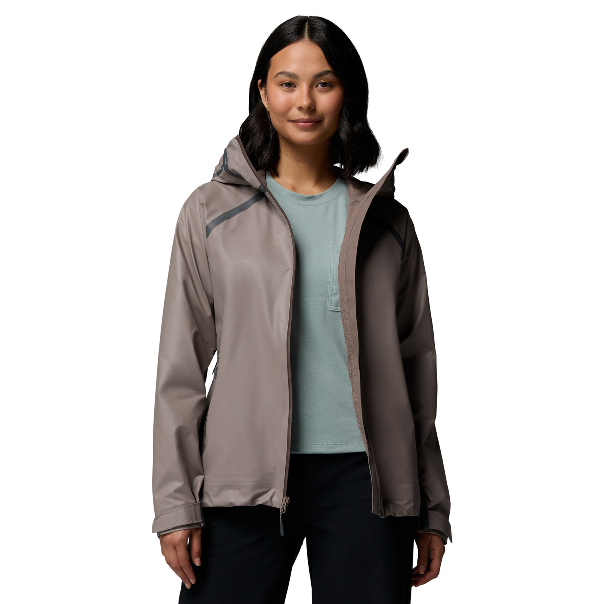 Columbia Women's Reign No Shine Outdry Extreme Waterproof Jacket (Iron)