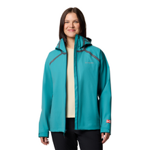 Load image into Gallery viewer, Columbia Women&#39;s Reign No Shine Waterproof Jacket (River Blue)
