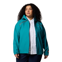 Load image into Gallery viewer, Columbia Women&#39;s Reign No Shine Waterproof Jacket (River Blue)
