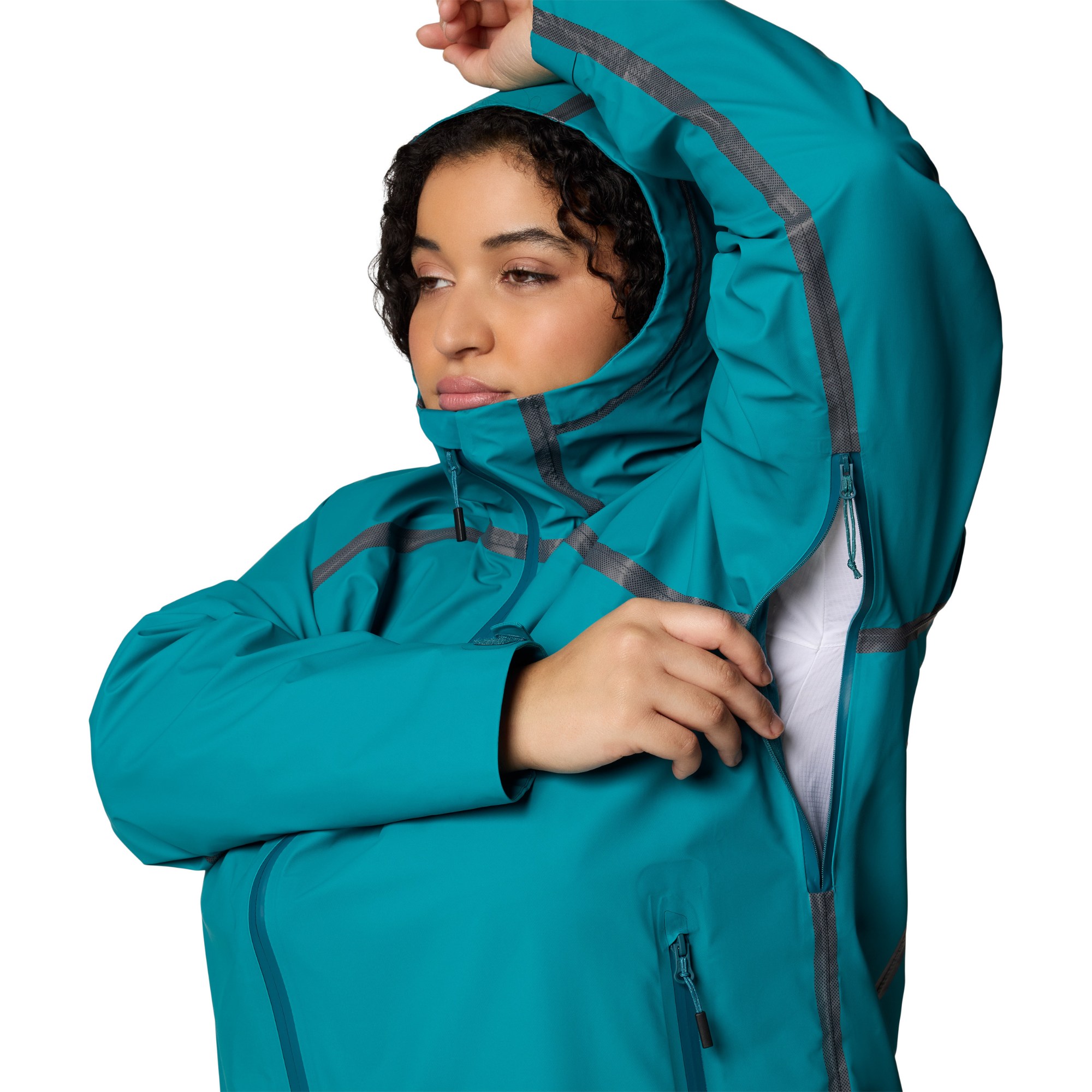 Columbia Women's Reign No Shine Outdry Extreme Waterproof Jacket (River Blue)