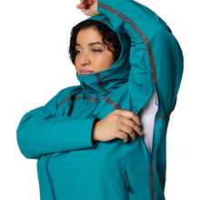 Load image into Gallery viewer, Columbia Women&#39;s Reign No Shine Waterproof Jacket (River Blue)
