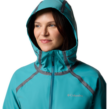 Load image into Gallery viewer, Columbia Women&#39;s Reign No Shine Waterproof Jacket (River Blue)
