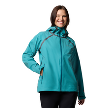 Load image into Gallery viewer, Columbia Women&#39;s Reign No Shine Waterproof Jacket (River Blue)
