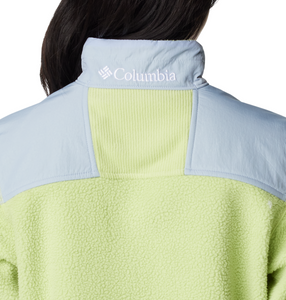 Columbia Women's Riptide Half Zip Fleece (Napa Green/Whisper/Stone Green)