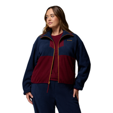 Load image into Gallery viewer, Columbia Women&#39;s Sequoia Grove Full Zip Fleece (Collegiate Navy/Rich Wine/Maple Sugar)
