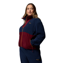 Load image into Gallery viewer, Columbia Women&#39;s Sequoia Grove Full Zip Fleece (Collegiate Navy/Rich Wine/Maple Sugar)
