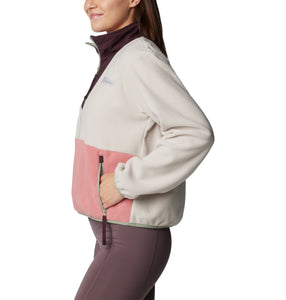 Columbia Women's Sequoia Grove Half Zip Fleece Top (Dark Stone/Pink Agave)