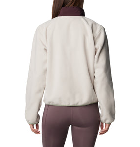 Columbia Women's Sequoia Grove Half Zip Fleece Top (Dark Stone/Pink Agave)