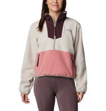 Load image into Gallery viewer, Columbia Women&#39;s Sequoia Grove Half Zip Fleece Top (Dark Stone/Pink Agave)
