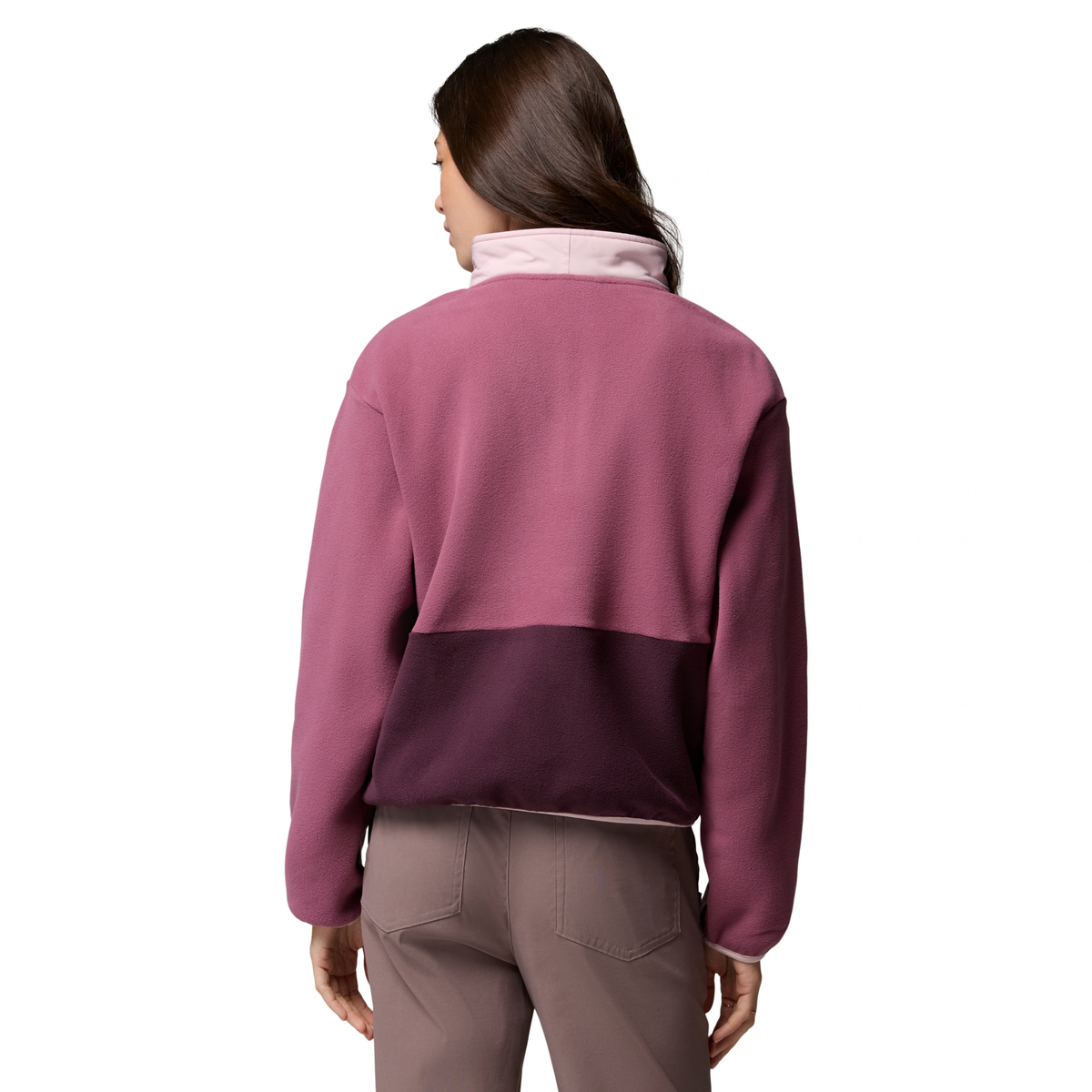 Columbia Women's Sequoia Grove II Half Zip Fleece Top (Antique Mauve/Moonvista/Mineral Pink)